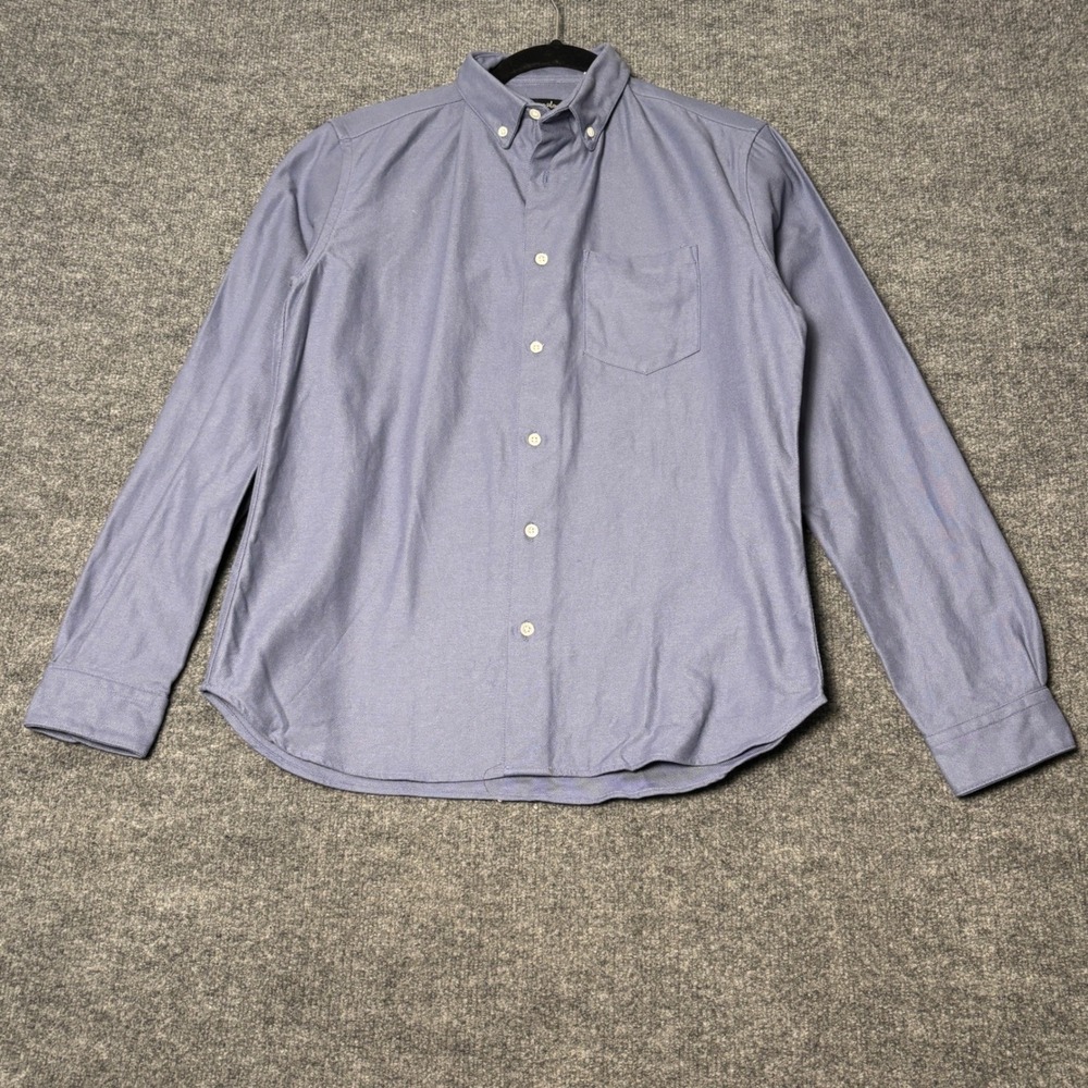 Steven‎ Alan Button Down Shirt Mens Small Blue Long Sleeve Cotton Made in USA